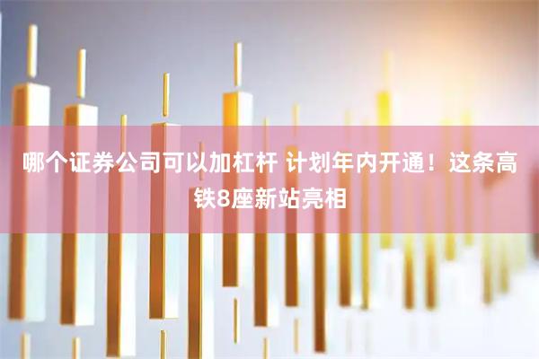 哪个证券公司可以加杠杆 计划年内开通！这条高铁8座新站亮相